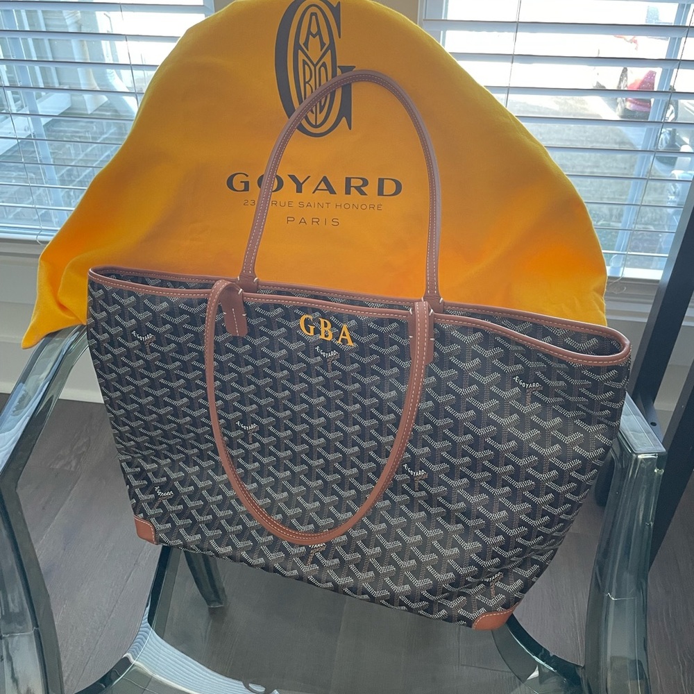 Goyard Artois Tote MM Black/Tan